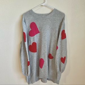 Women’s Valentine’s Pullover Tunic Sweater Size 20/22